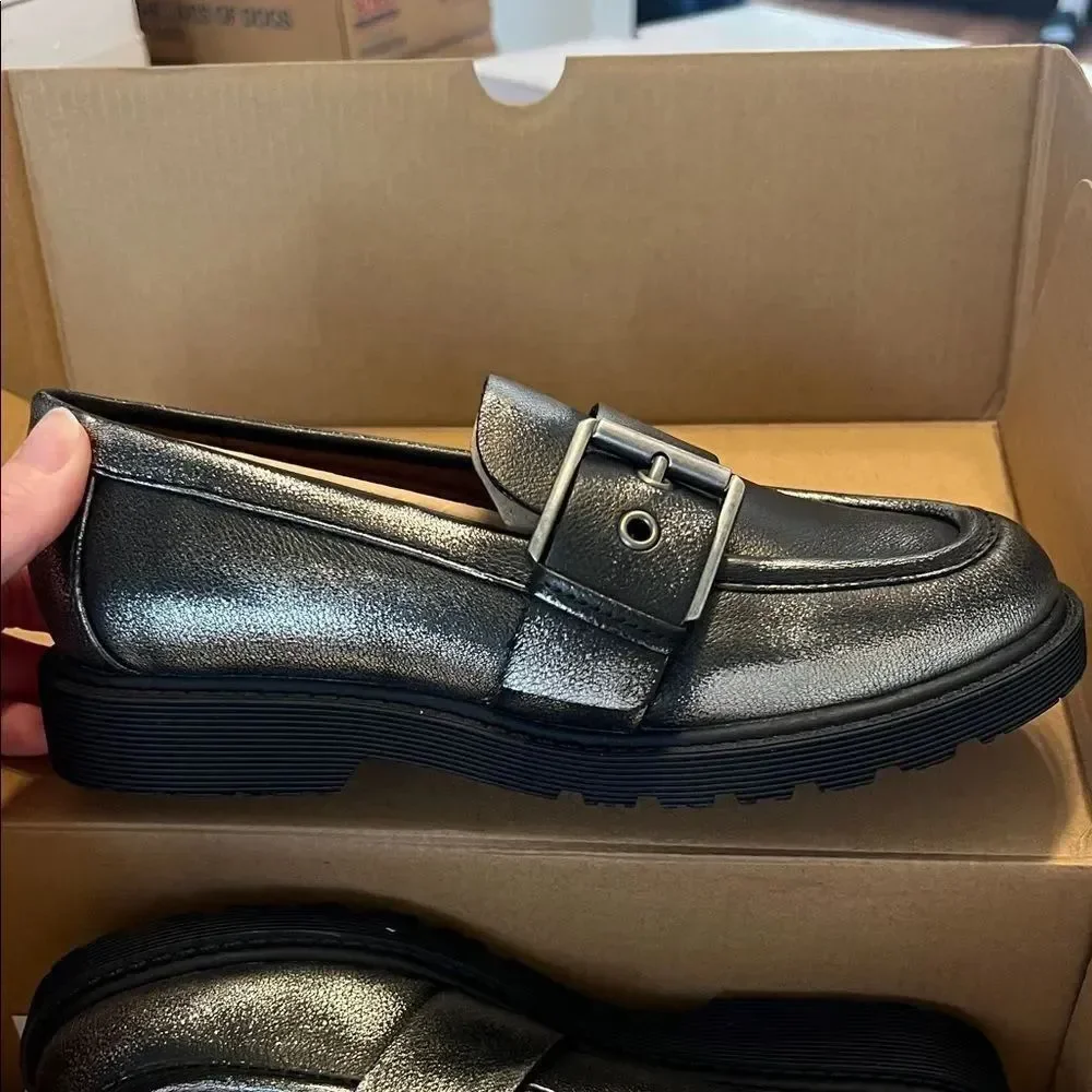 Zodiac Shimmering Black Loafers